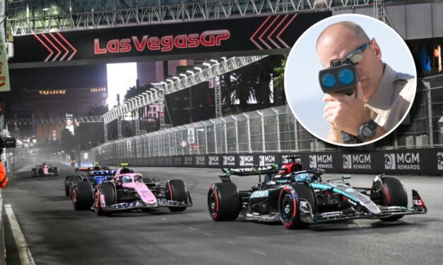 VIDEO: LVMPD Officers Turn Their Radar Guns On F1 Cars At Las Vegas Grand Prix