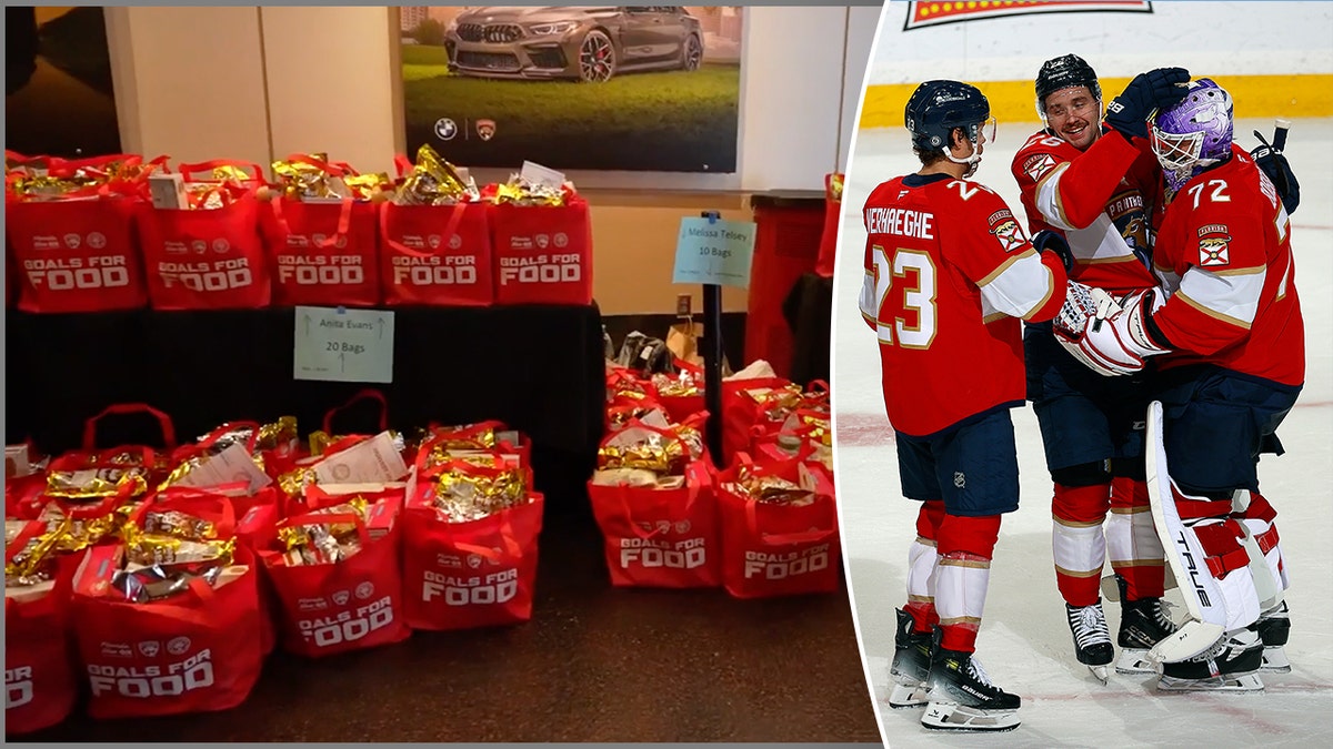 The Florida Panthers are cross-checking food hunger by donating 650 meals each time a goal is scored at home this season.