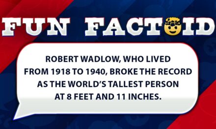 Fun Facts: The tallest man ever recorded stood almost 9 feet