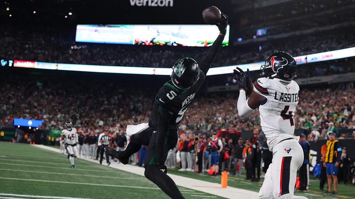 Garrett Wilson one handed grab