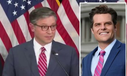 MUST SEE: House Speaker Mike Johnson Delivers Gracious and Heart-Felt Endorsement of Matt Gaetz After He Is Nominated for Attorney General