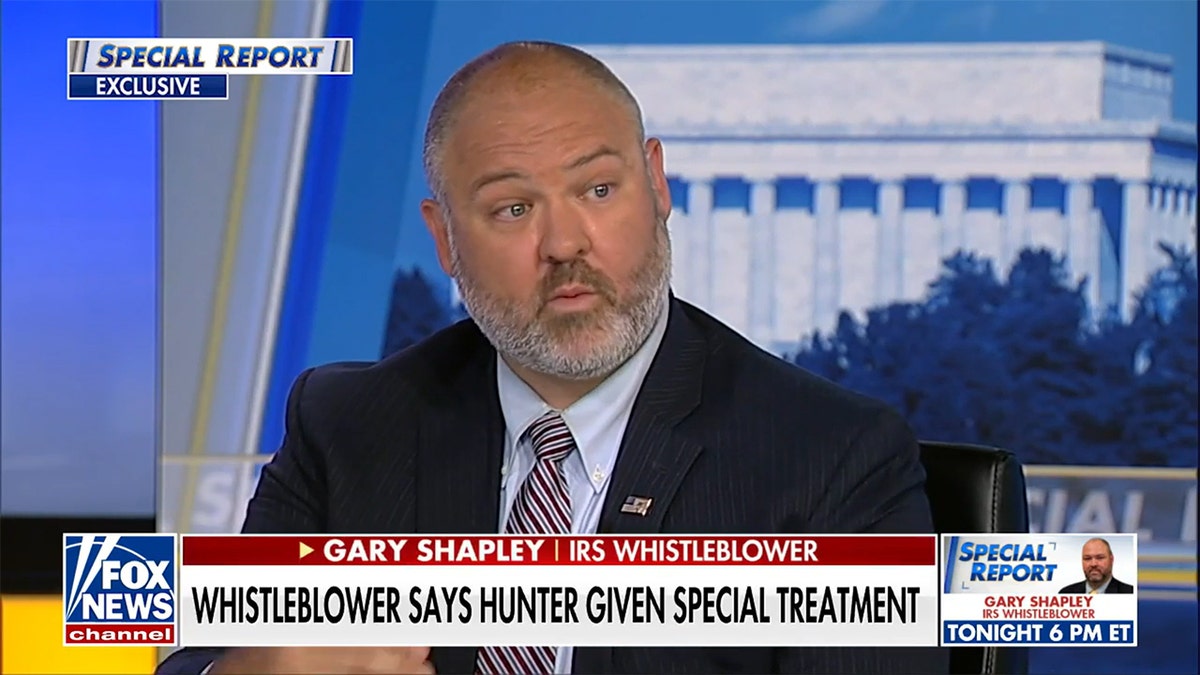 IRS agent Gary Shapley sits down on the Fox News Channel 