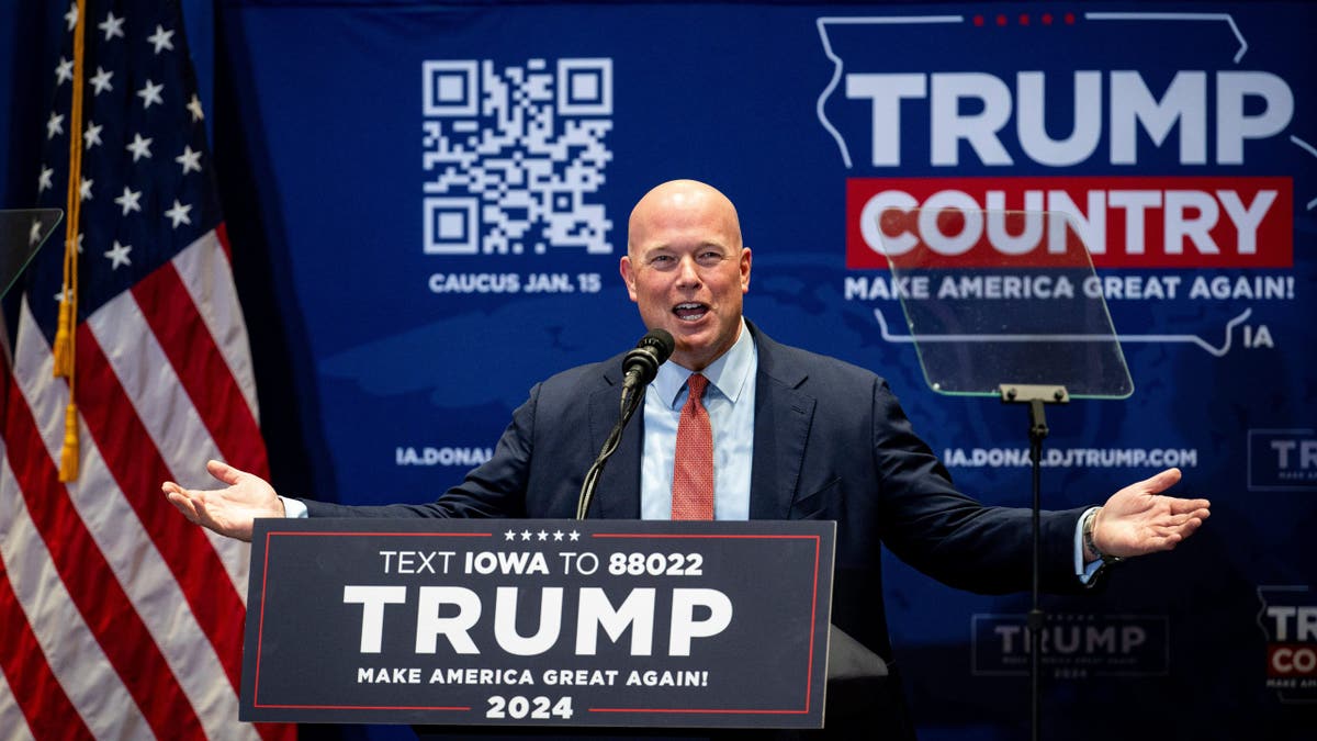 Whitaker campaigns for Trump