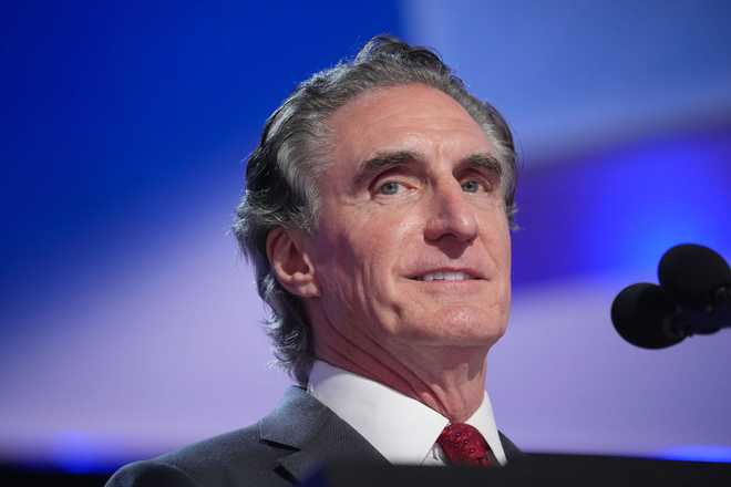 MILWAUKEE, WISCONSIN - JULY 16:  North Dakota Governor Doug Burgum walks onstage during preparations for the second day of the Republican National Convention at the Fiserv Forum on July 16, 2024 in Milwaukee, Wisconsin. Delegates, politicians, and the Republican faithful are in Milwaukee for the annual convention, concluding with former President Donald Trump accepting his party&apos;s presidential nomination. The RNC takes place from July 15-18. (Photo by Andrew Harnik/Getty Images)