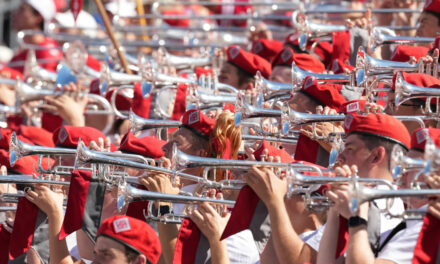 Ohio State Was So Bored With Purdue, Its Band Made A Bear Ripping A Deuce On The Michigan Logo