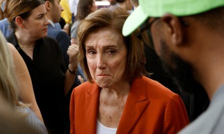 Teary-eyed Nancy Pelosi arrives to see Kamala Harris concede presidential race at Howard University