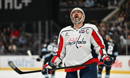 Alex Ovechkin’s Pursuit Of Gretzky’s Goal Record May Have Hit A Speed Bump With Knee Injury