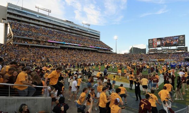 Twice As Nice! Arizona State Fans Rush The Field Twice, As Sun Devils Beat BYU To Control Big 12 Destiny