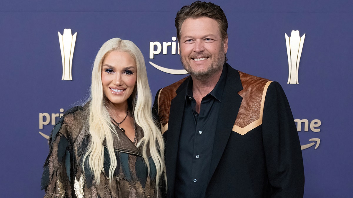 Gwen Stefani and Blake Shelton at the Academy of Country Music Awards