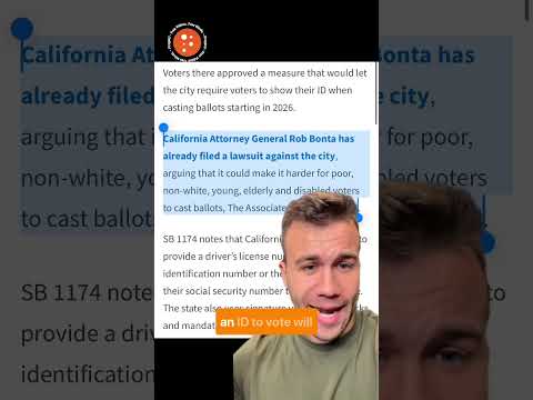 California BANS Authorities From Requiring ID to Vote