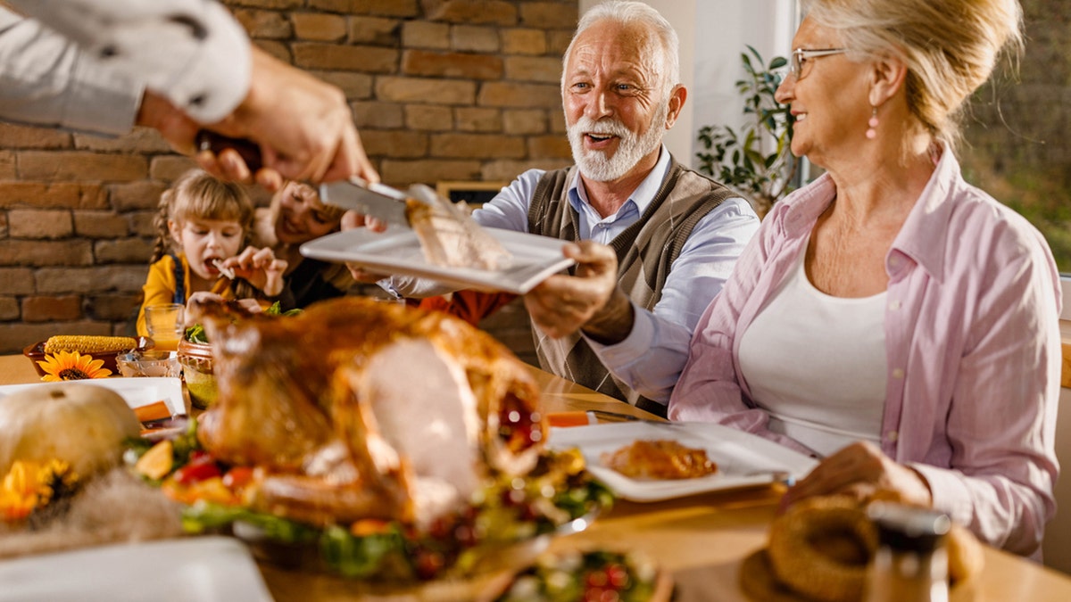 man holding plate