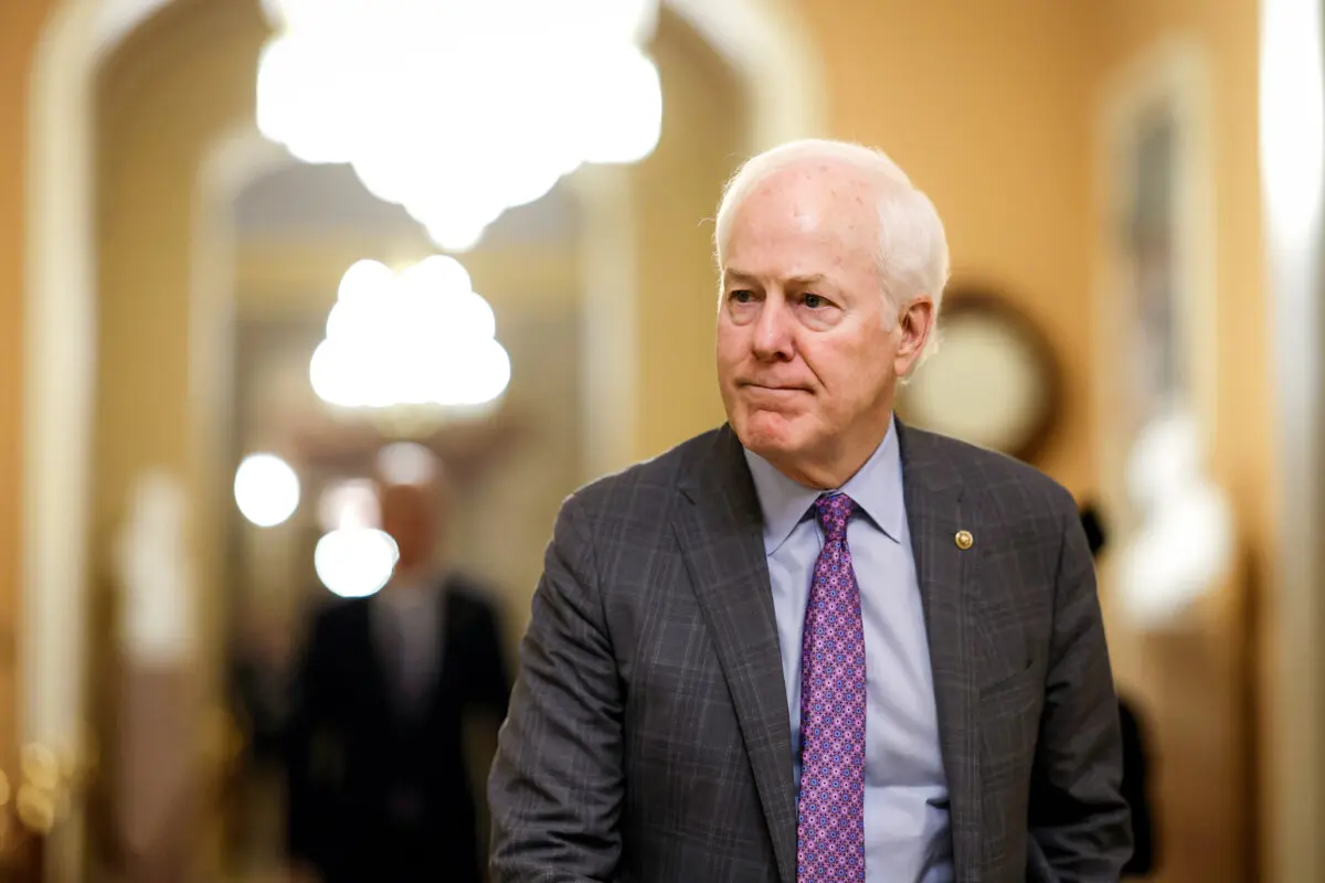 Sen. John Cornyn (R-Texas) in Washington, on Dec. 5, 2022. (Anna Moneymaker/Getty Images)