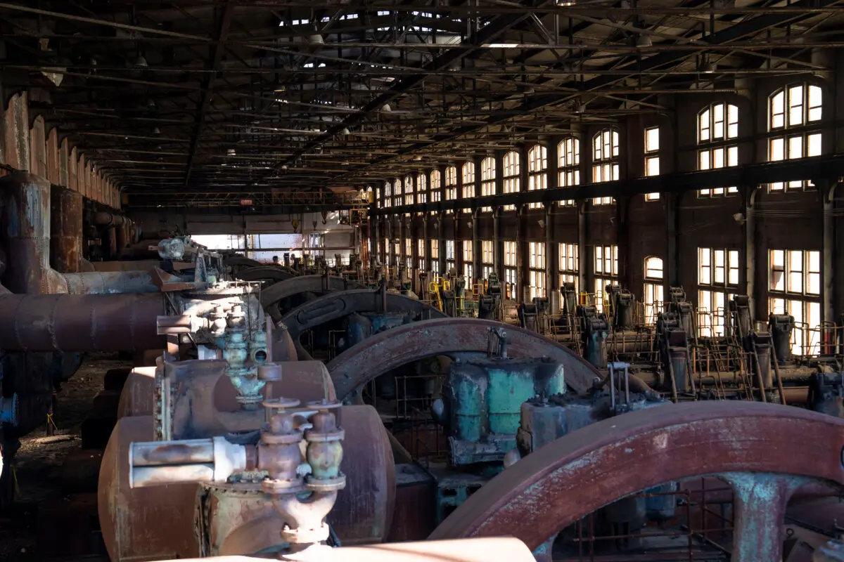 Bethlehem Steel Plant in Bethlehem, Pa., on Oct. 25, 2024. (Madalina Vasiliu/The Epoch Times)