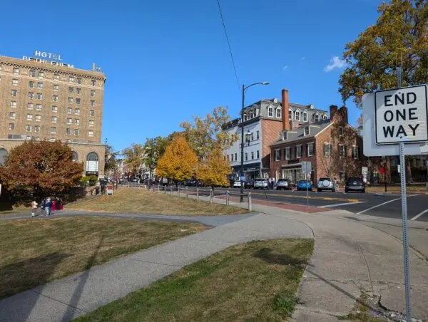 Downtown Bethlehem, Pa., on Oct. 26, 2024. (Jacob Burg/ The Epoch Times)