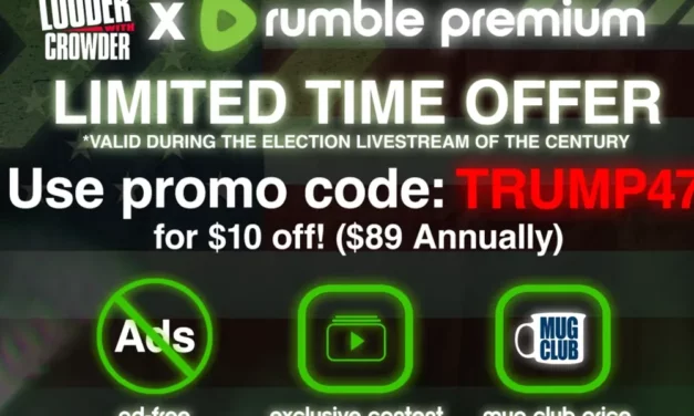 MAJOR ANNOUNCEMENT: Louder with Crowder’s MugClub Joins ‘Rumble Premium’; MugClubbers Granted Full Access to Exclusive ‘Rumble Premium’ Features