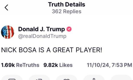 Donald Trump And Nick Bosa Have A Bromance Going Because President-Elect Obviously Aware Of Player’s Support