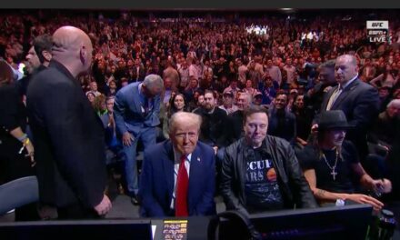 “IT IS SO LOUD” – President Trump Walks into UFC With Elon Musk – Fighter Jim Miller Says “Hopefully DOGE Cleans Things Up” in Victory Speech (VIDEO)