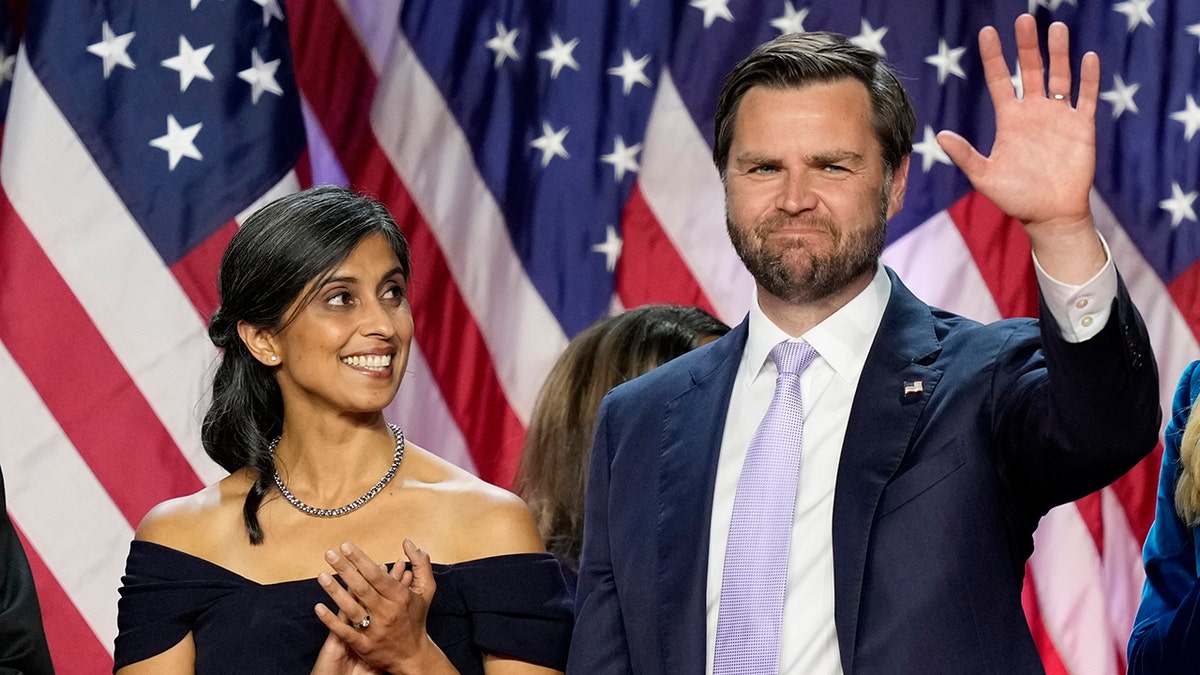 JD Vance and his wife Usha