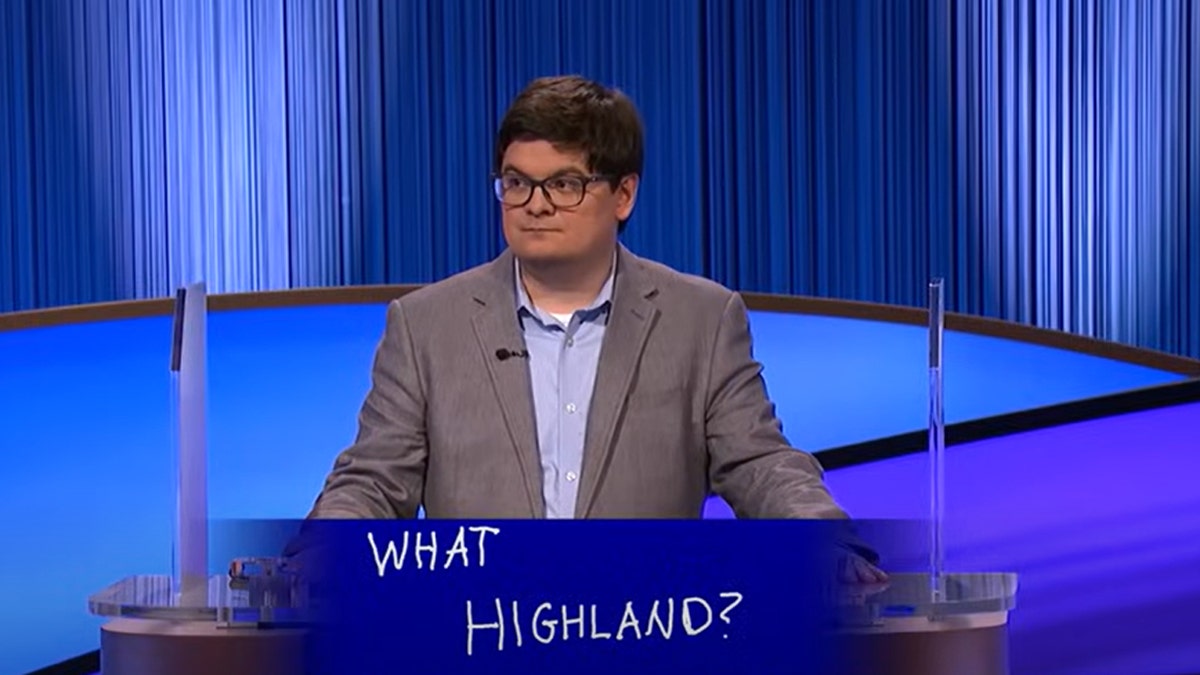 Evan Dorsey gives his final jeopardy answer