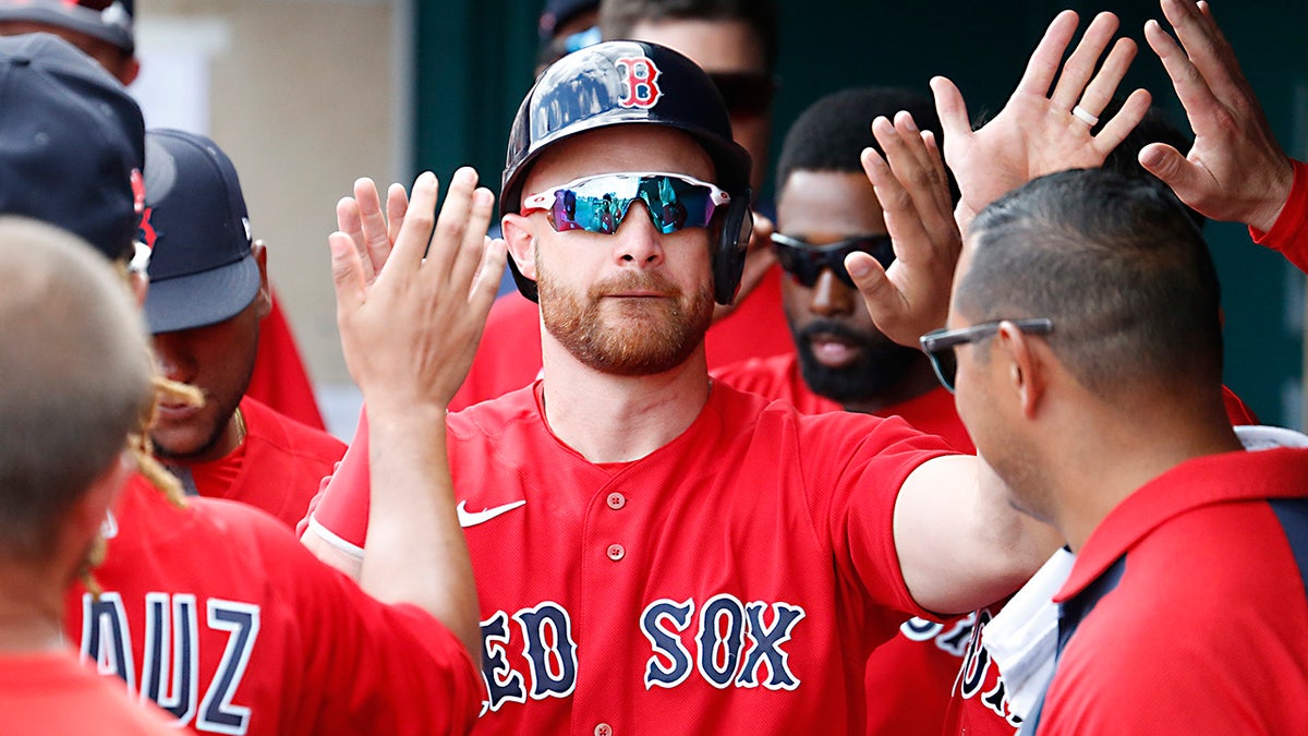 Jonathan Lucroy with the Red Sox