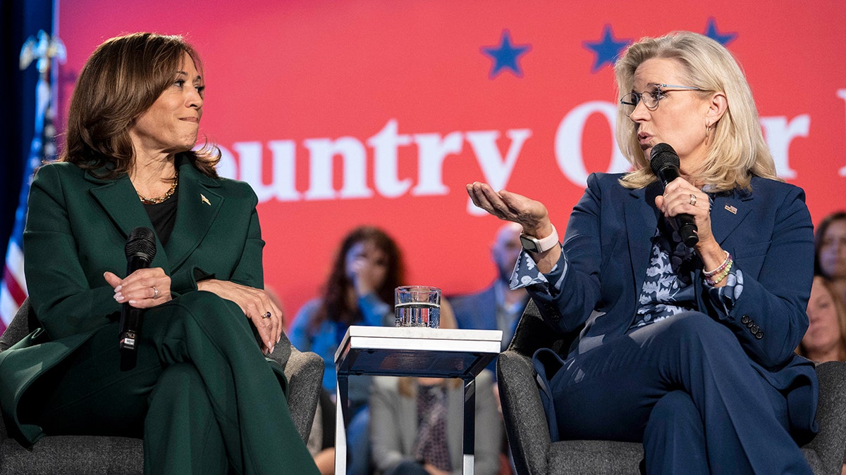 Vice President Kamala Harris and former Rep. Liz Cheney