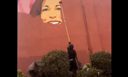 OOF! Mural of Kamala Harris in Atlanta, Georgia Already Being Painted Over (VIDEO)