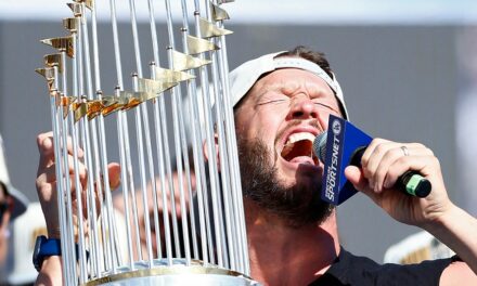 Clayton Kershaw, who couldn’t celebrate 2020 World Series, riles up Dodgers fans with epic speech