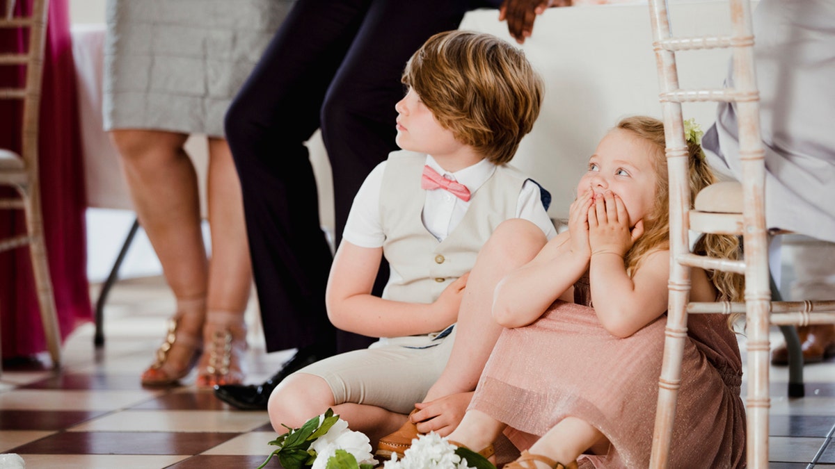 Kids at a wedding