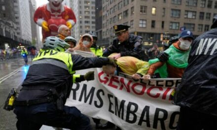 WATCH: Pro-Palestinian Protesters Disrupt Macy’s Thanksgiving Parade