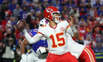 Patrick Mahomes fined $14,000 for ‘violent gesture’ while celebrating touchdown: report