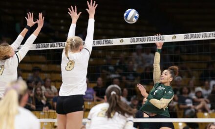 Women’s volleyball player, accused of conspiring with SJSU transgender athlete, kneels during national anthem