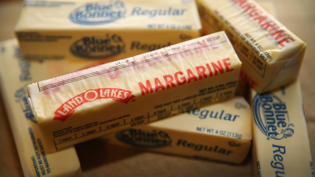 Sticks of margarine