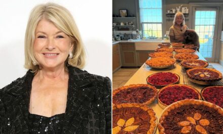 Martha Stewart makes baking mistake ahead of Thanksgiving Day feast