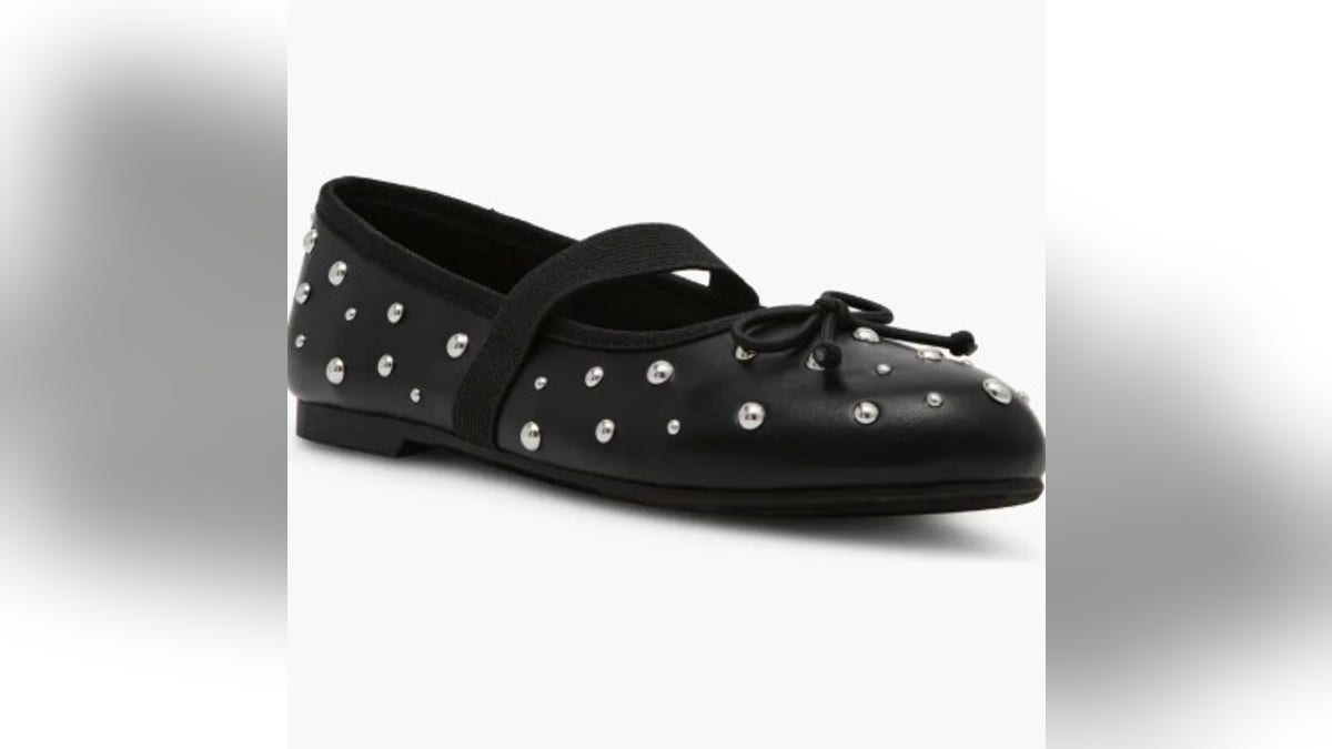 These fancy flats come studded.