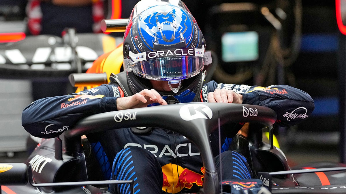 Max Verstappen in his vehicle