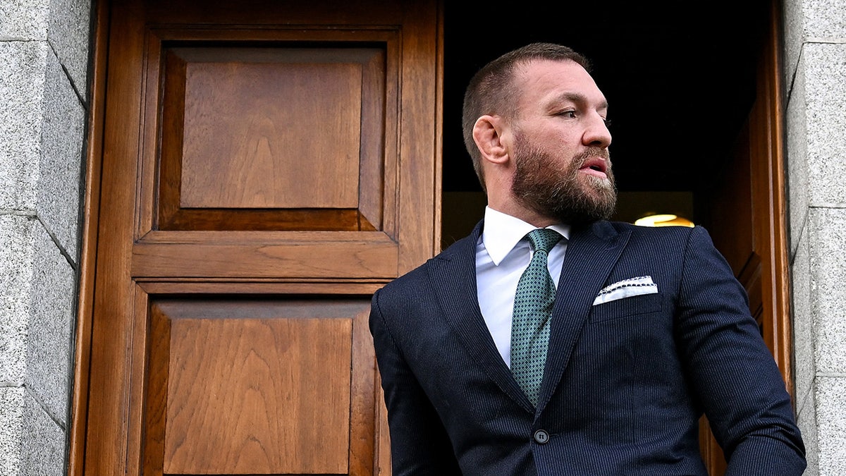 McGregor outside courtroom