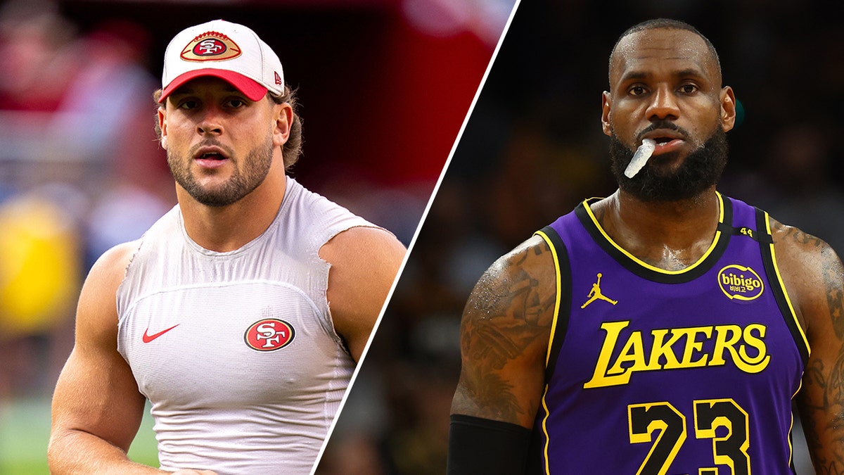 Nick Bosa and LeBron James