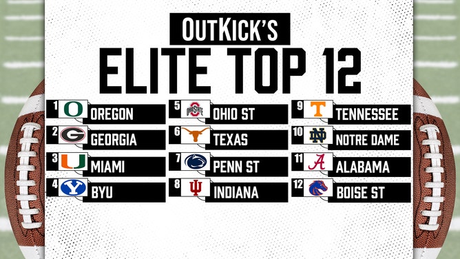 The OutKick, College Football Playoff Top-12