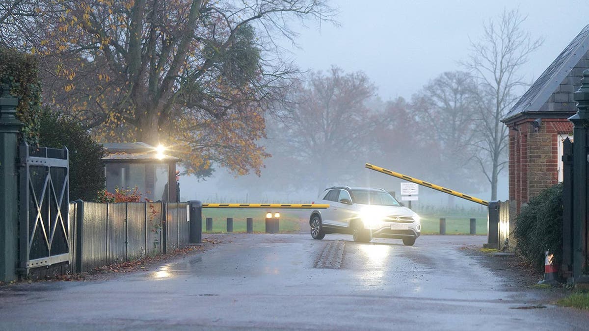 The gates to the Windsor home of Prince William and Kate Middleton