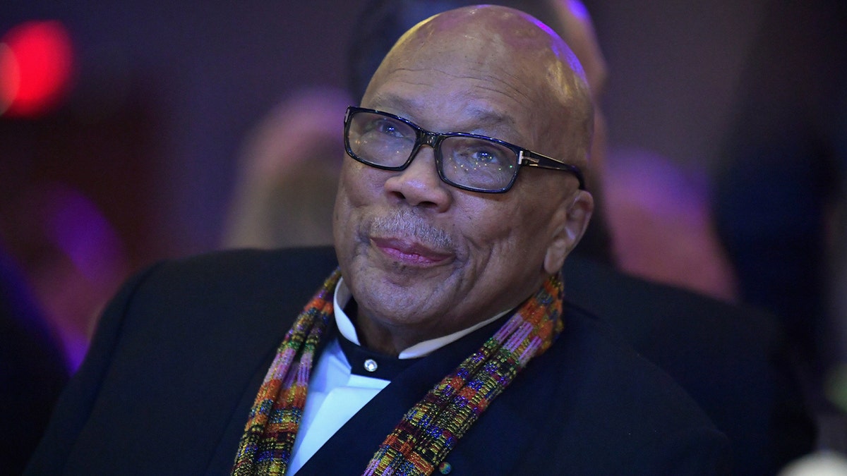 Quincy Jones smiles