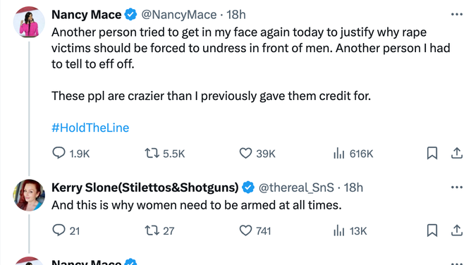 Nancy Mace says she's had to increase her security. (Credit: X/Nancy Mace)