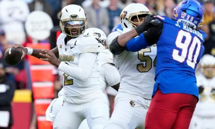 Colorado’s Shedeur Sanders pushes official in loss that could keep Buffaloes out of College Football Playoff