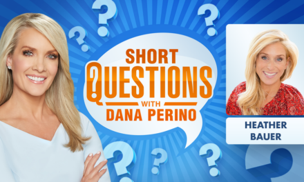 Short questions with Dana Perino for nutritionist Heather Bauer