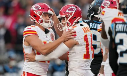 Chiefs squander late double-digit lead, but survive in walk-off fashion against Panthers