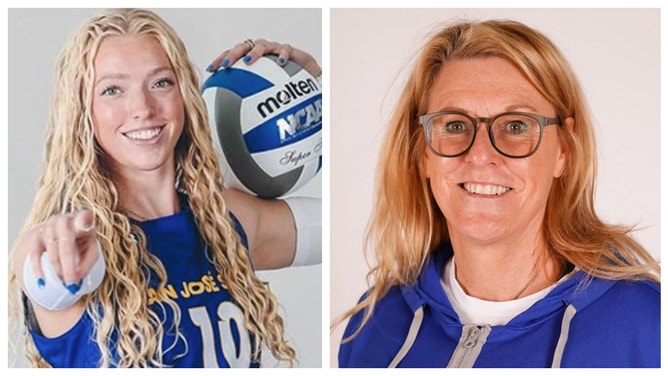 San Jose State volleyball captain Brooke Slusser spoke out strongly against the school for suspending associate coach Melissa Batie-Smoose.