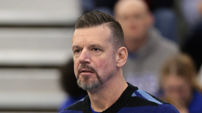 San Jose State head volleyball coach Todd Kress (pictured) says he doesn't know if the school investigated a claim that transgender player Blaire Fleming colluded with an opponent to fix a match.