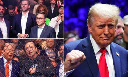 Trump flanked by top allies, cabinet picks at UFC 309: ‘USA, USA’