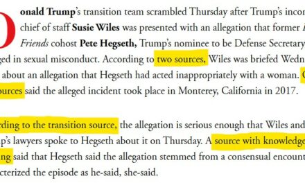 More Evidence of Dirty Leaker inside Trump Transition Team – With a Vendetta Against Pete Hegseth