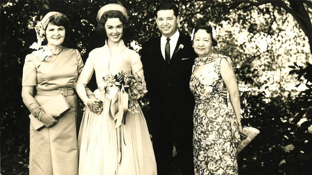 Barbara Rush and Warren Cowan got married on Janet Leigh and Tony Curtis' Beverly Hills estate.