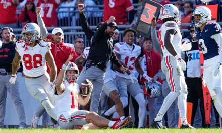 No. 4 Ohio State beats No. 3 Penn State in heavyweight battle after fourth quarter goal line stand